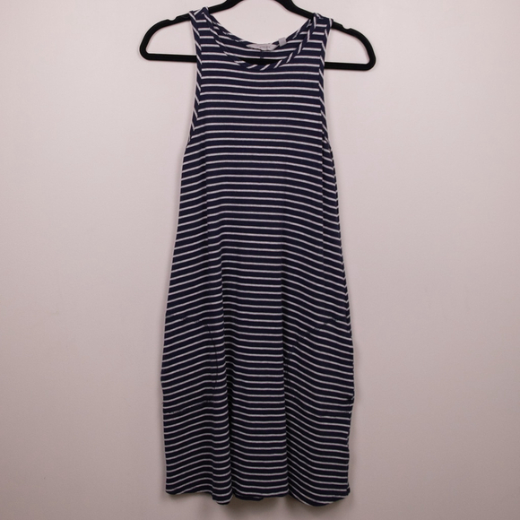 Athleta Dresses & Skirts - Athleta Super Swing sleeveless blue striped dress-S